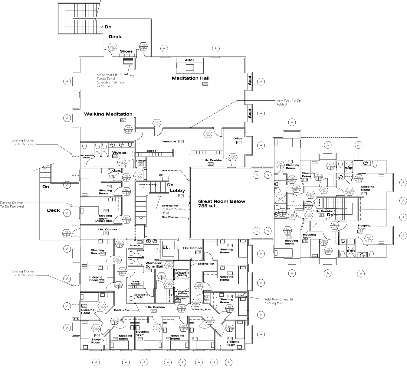 1345x1260 Architectural Plans Insight Retreat Center