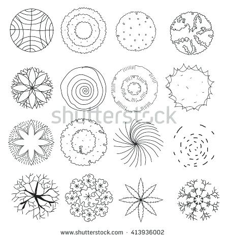 443x470 Landscape Drawing Symbols Westyle.co