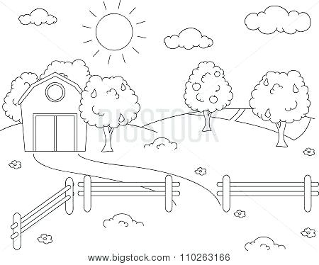450x374 Landscape Drawing Templates Flyingangels.club