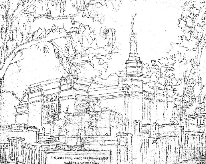 720x575 Melbourne Au Lds Temple Sketch