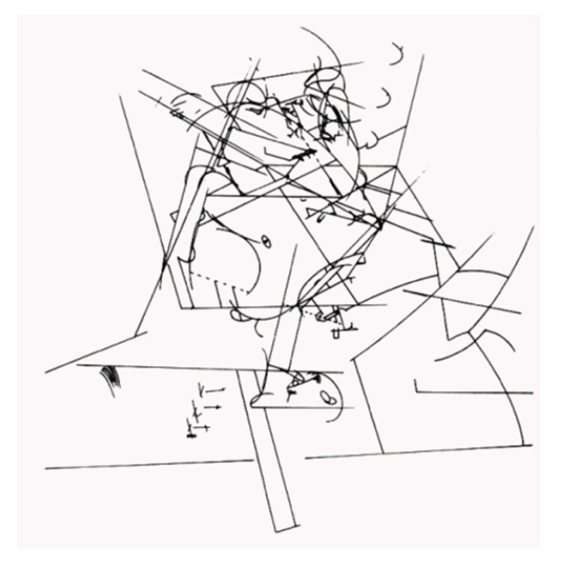 632x638 Organisation Of Body Space In Drawings By William Forsythe