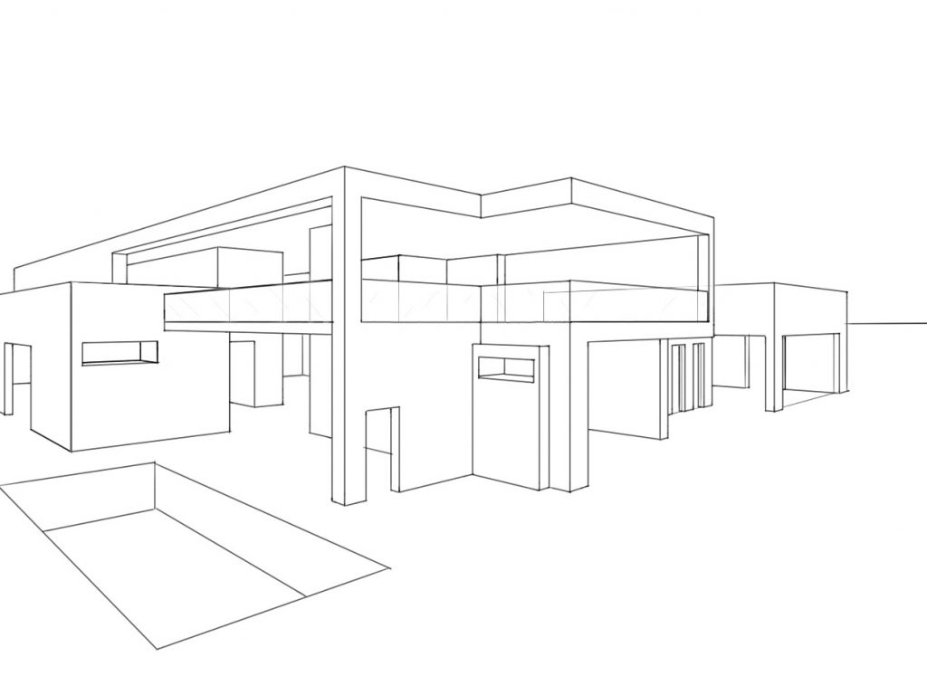 1024x768 Download Architecture Design House Drawing Adhome