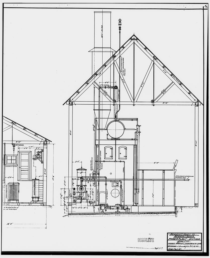 835x1024 File35. Photocopy Of Drawing Of Power Plant, Section, Oct. 12