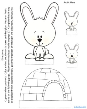 278x350 Arctic Hare Activities By Star Kids Teachers Pay Teachers