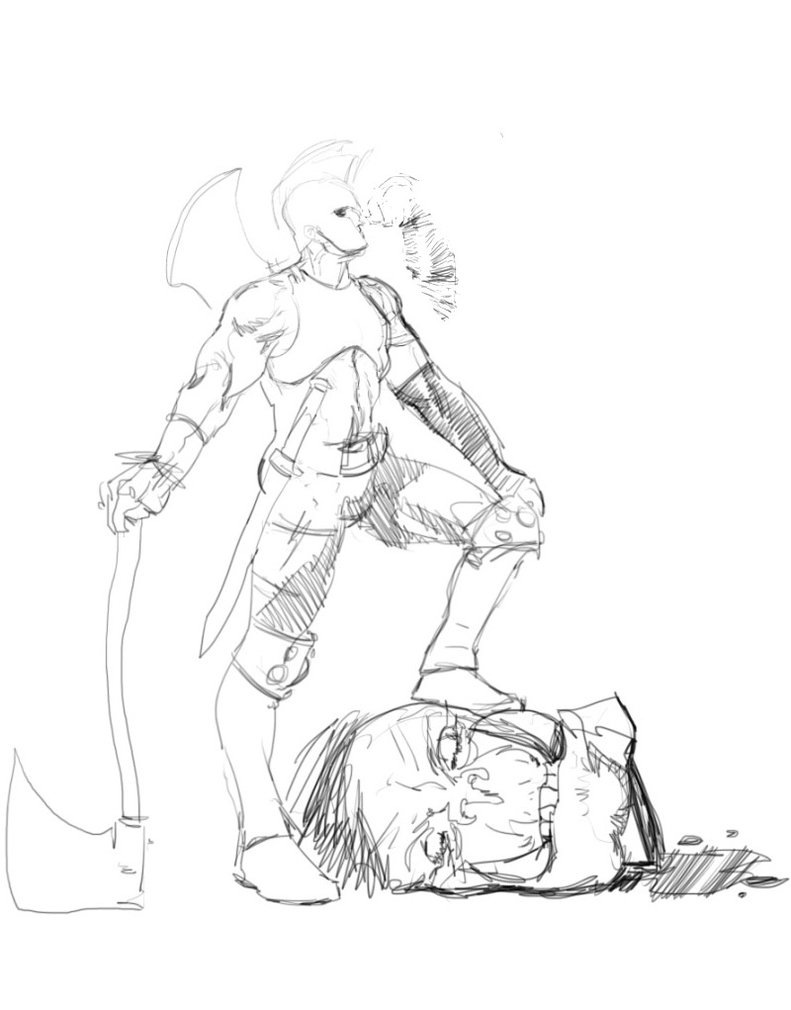 791x1010 Dsc Ares God Of War By Paul Moore