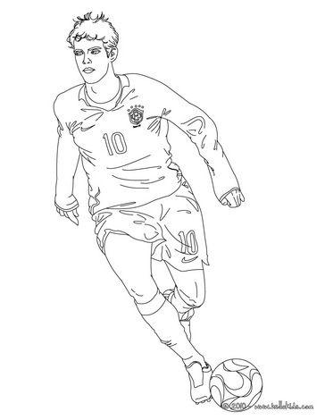 364x470 Argentina Coloring Pages Kaka Playing Soccer Coloring Page