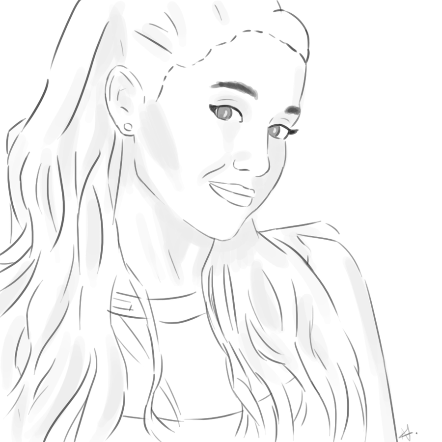 Ariana Grande Drawing at GetDrawings | Free download