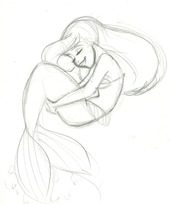 589x692 Ariel Sketch By Trounced By Glen Keane Fans