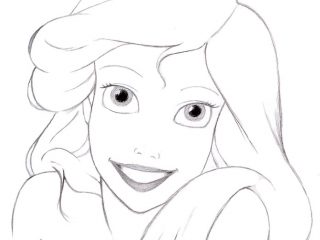 320x240 Princess Ariel Drawing Drawn Pice Ariel Pencil And In Color Drawn