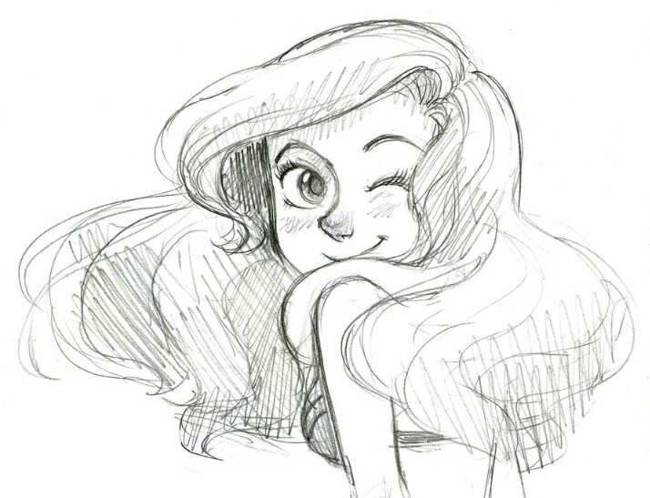 Ariel Face Drawing at GetDrawings | Free download