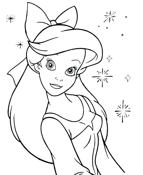 550x673 Ariel Princess Coloring Pages Joandco.co