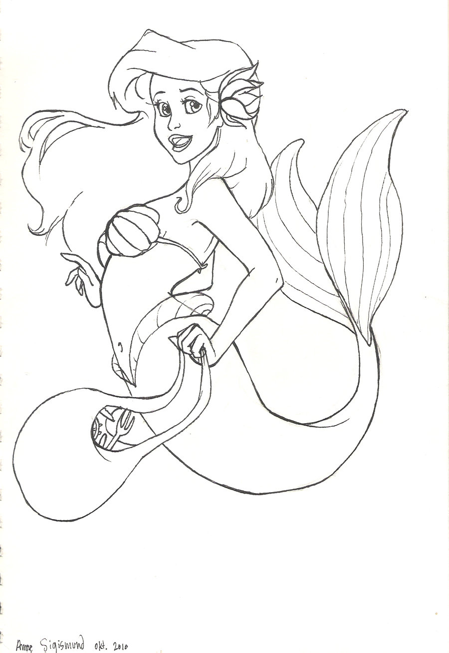 900x1307 The Little Mermaid Ariel By Sigismvndvs