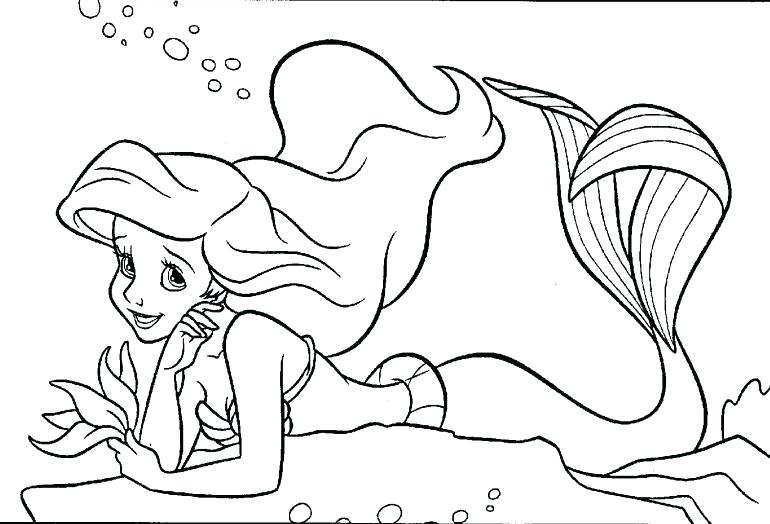770x524 Princess Mermaid Coloring Pages Coloring Sheet About Movie