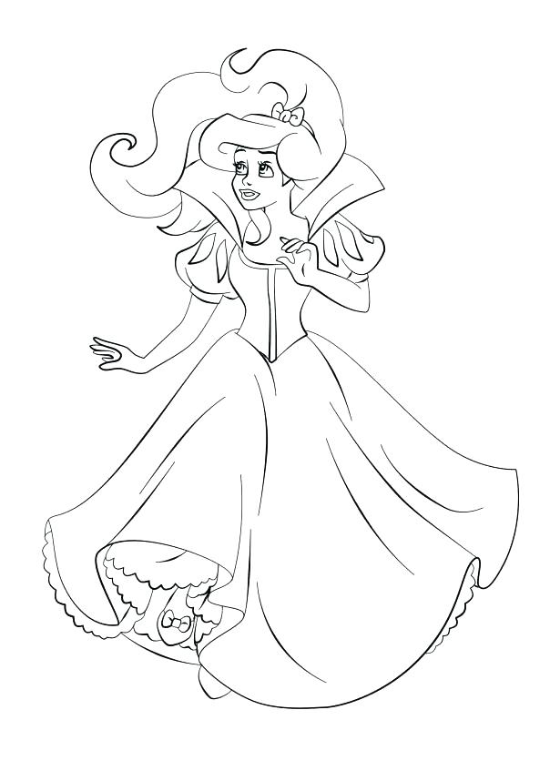 615x858 Ariel The Little Mermaid Coloring Pages The Little Mermaid