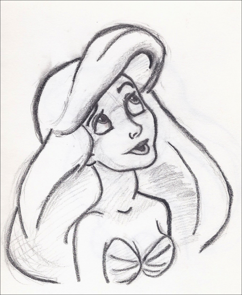 839x1024 Tumblr Drawings Disney Ariel The Little Mermaid Sketch Drawing Art