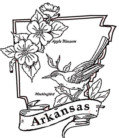 415x480 Arkansas Coloring Page Free Printable Coloring Pages