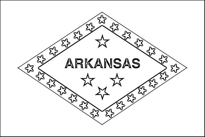 700x468 Arkansas Flag Coloring Page Purple Kitty