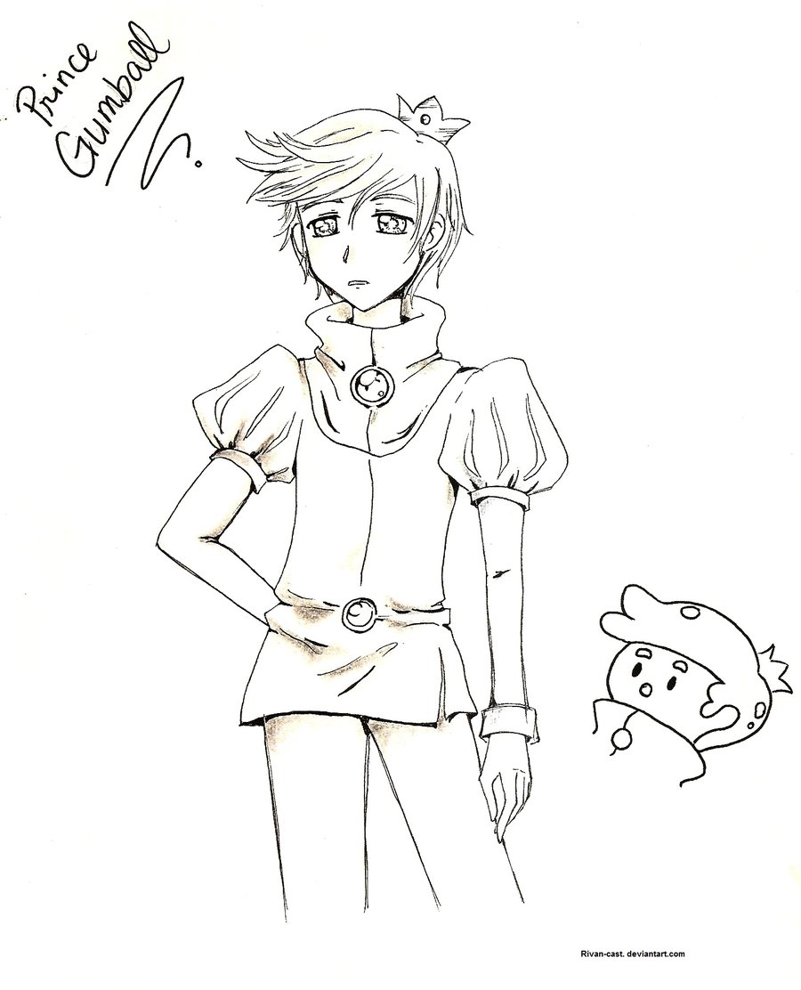 900x1112 Fan Art Prince Gumball Anime Ver By Rivan Cast