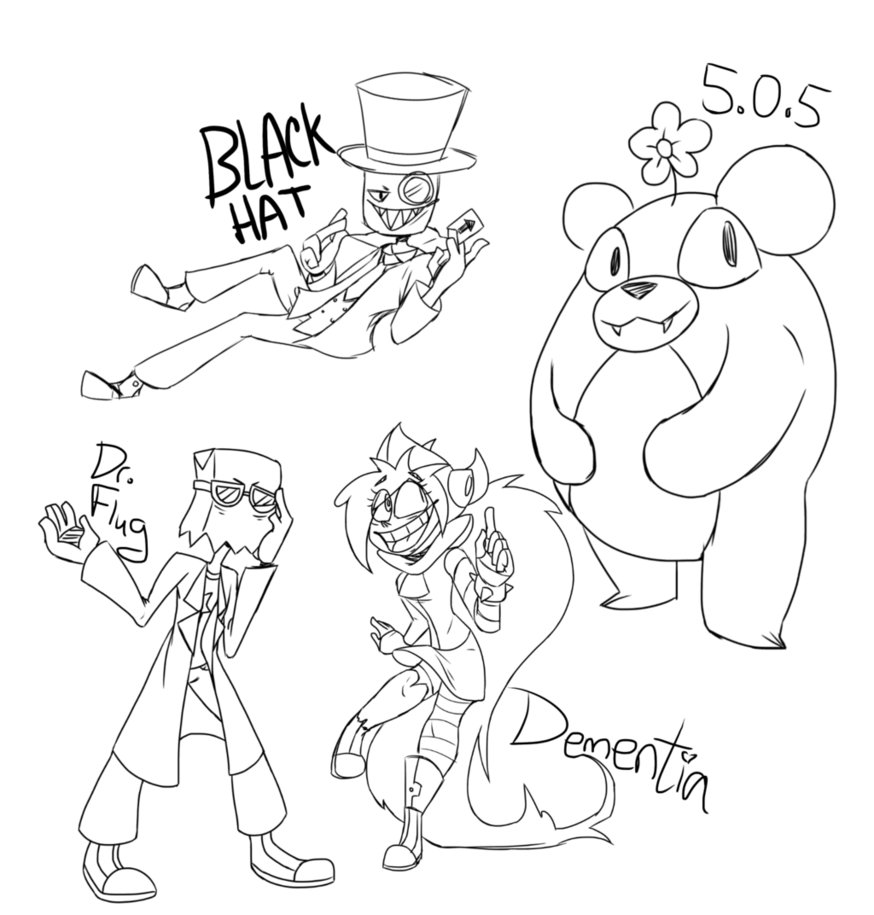 874x915 Villainous Cast (Doodles) By Castformgrass