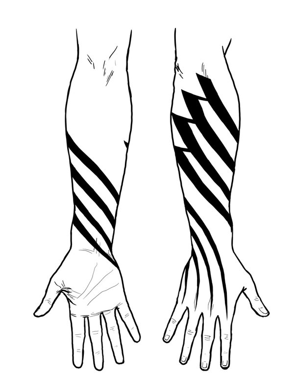 600x770 Drawing Shoulder And Arm Tattoo Stencil