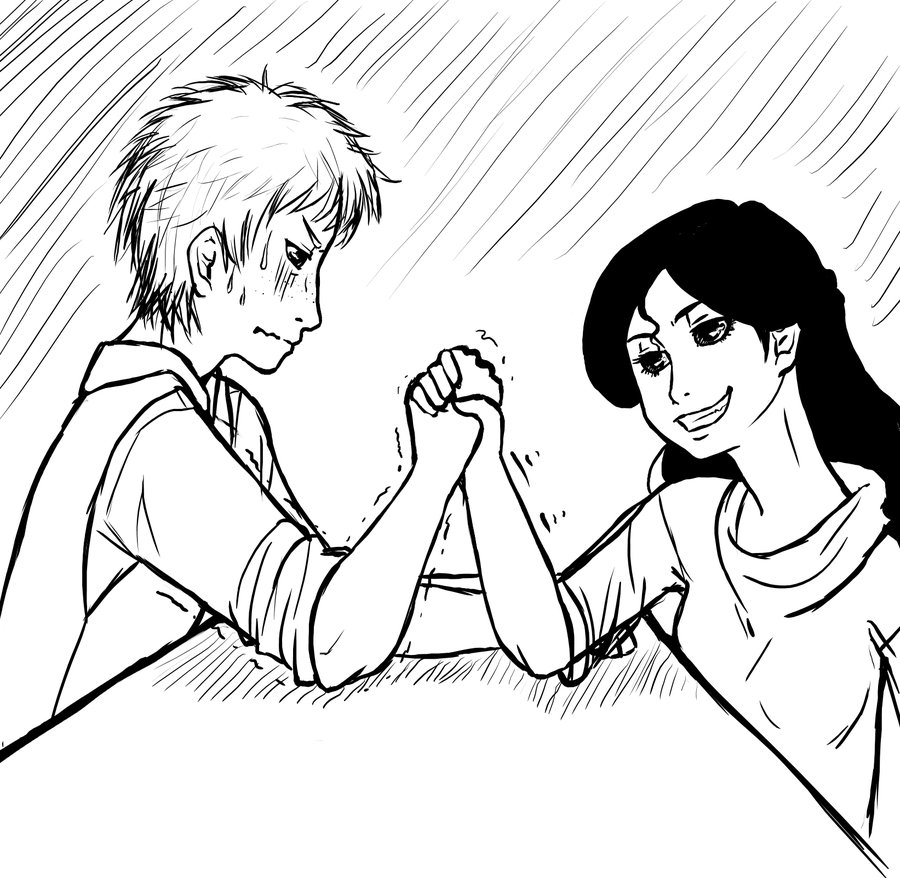 900x878 Arm Wrestling By Shinu8p