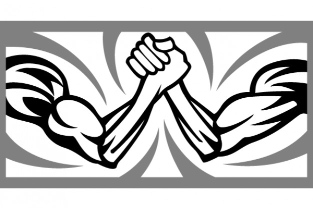 626x417 Arm Wrestling Vector Vector Free Download