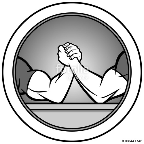 500x500 Arm Wrestling Icon Illustration Stock Image And Royalty Free