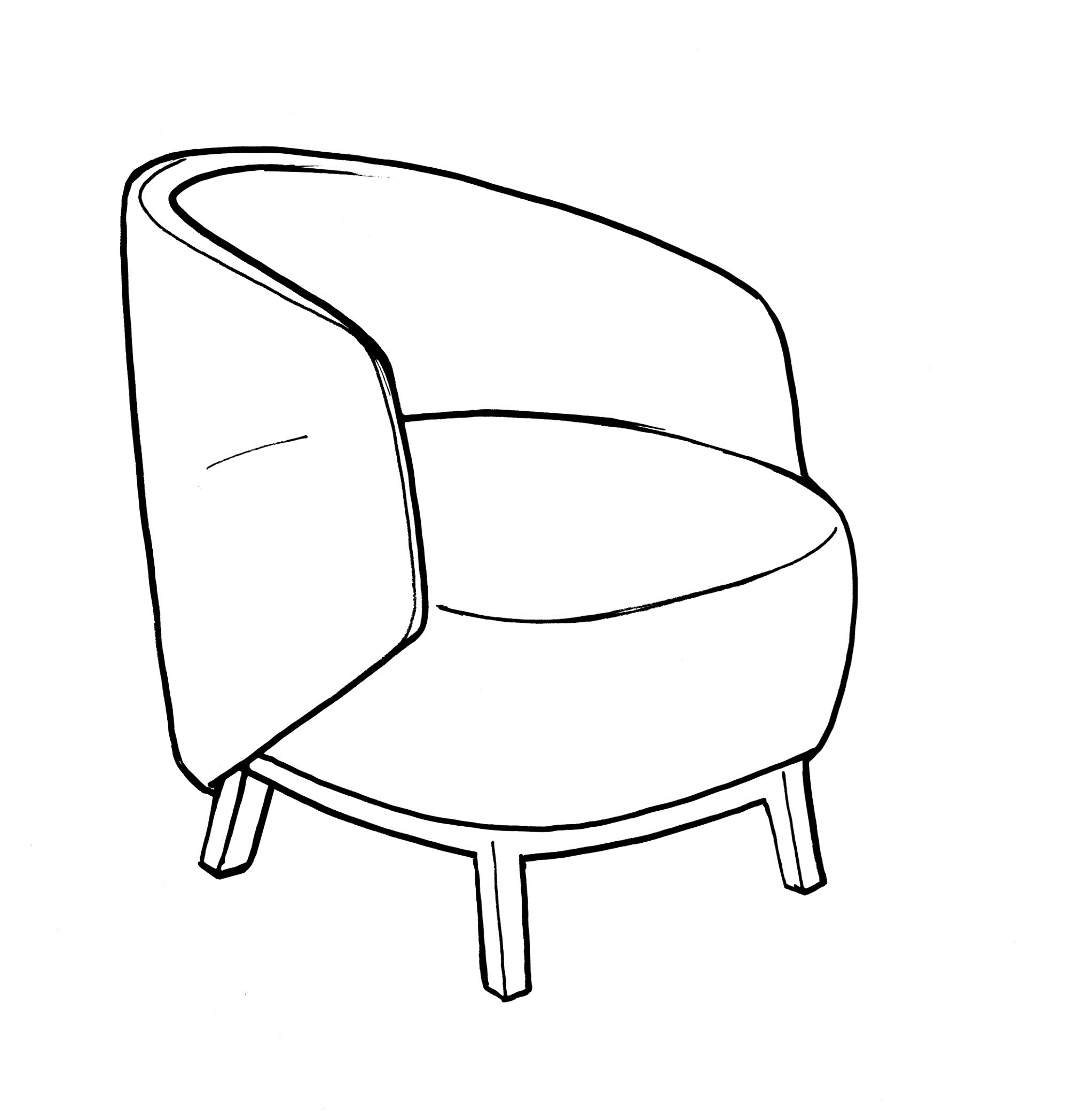 2000x2097 Concha Armchair Concha Collection By Bosc Design Samuel Accoceberry