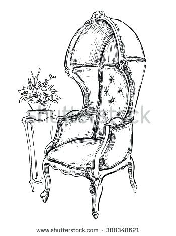 350x470 Drawing Furniture Sketch Stock Images Royalty Free Vectors Vector