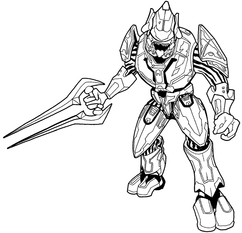 800x770 How To Draw The Elite From Halo With Easy Step By Step Drawing