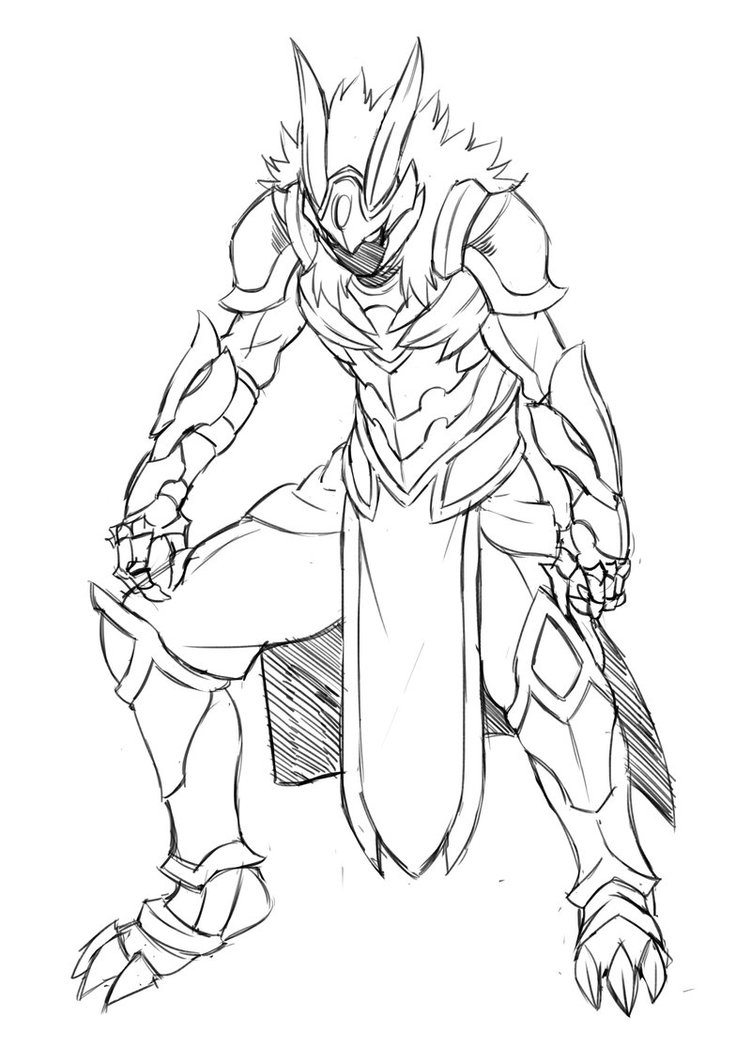 751x1063 Armor Sketch By Jiji Sam