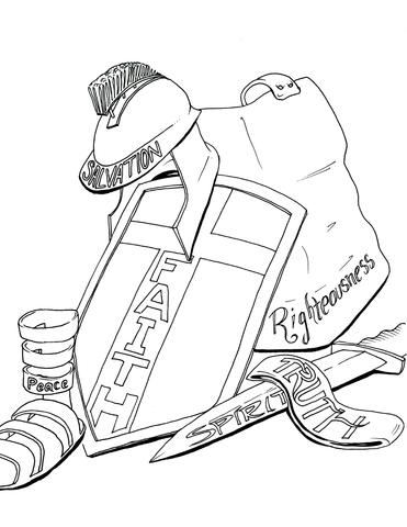 371x480 Armor Of God Coloring Page Children's Ministry Deals