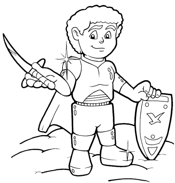 585x612 Armor Of God Coloring Page