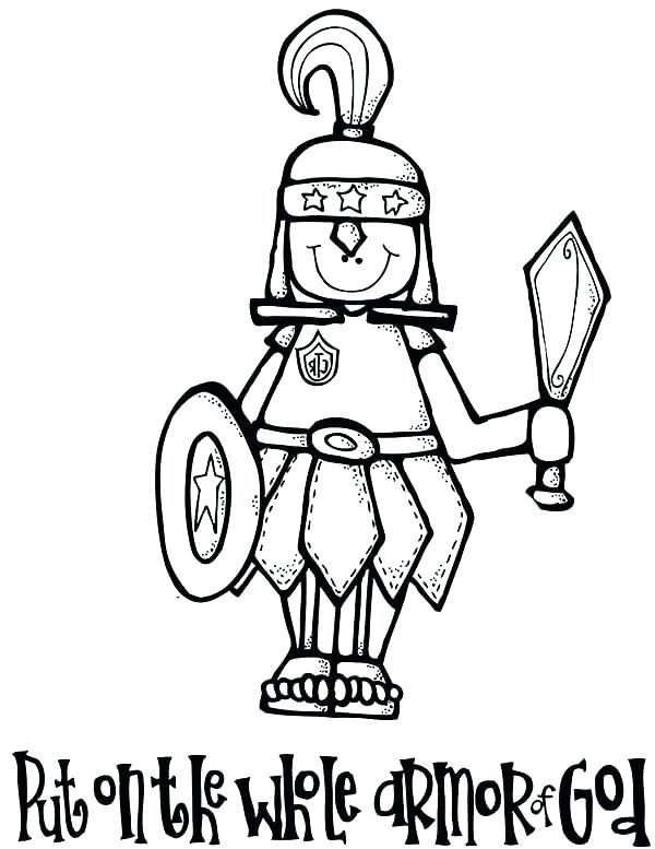 600x777 New Armor Of God For Kids Coloring Pages Or Armor Of God Coloring