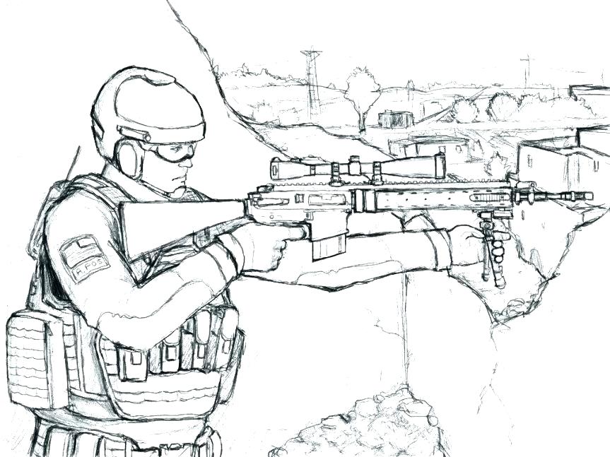 Army Sector Coloring Pages