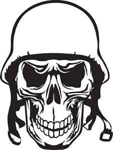 226x300 Military Helmet Skull Sticker Decal Powmia Marines Army Navy