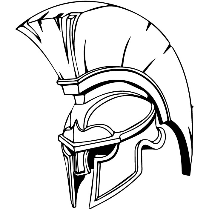 700x700 Spartan Army Helmet Wall Sticker Roman Soldier Wall Decal School