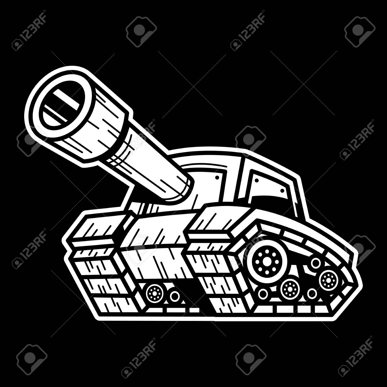 1300x1300 Cartoon Army Tank Royalty Free Cliparts, Vectors, And Stock