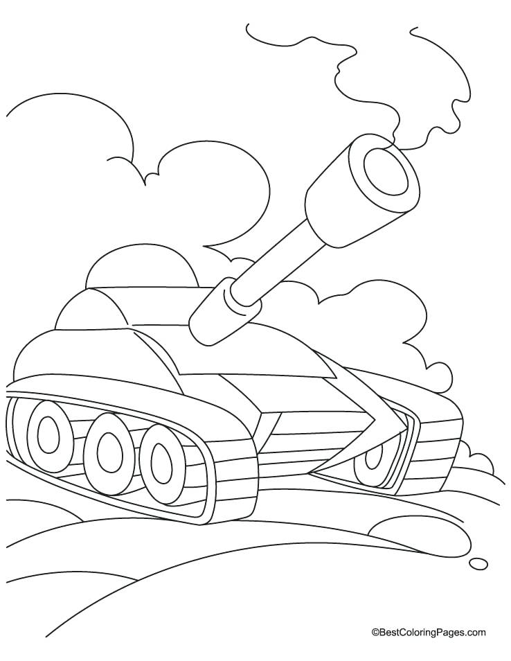 738x954 Army Tank Coloring Page Tank In Field Coloring Page Printable Army