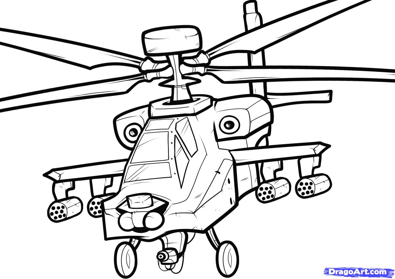 1312x927 Drawn Helicopter Military Helicopter