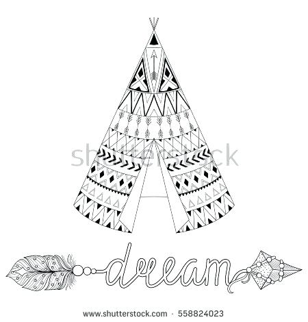 450x470 Teepee Coloring Pages Native Coloring Page Tipi Coloring Sheets
