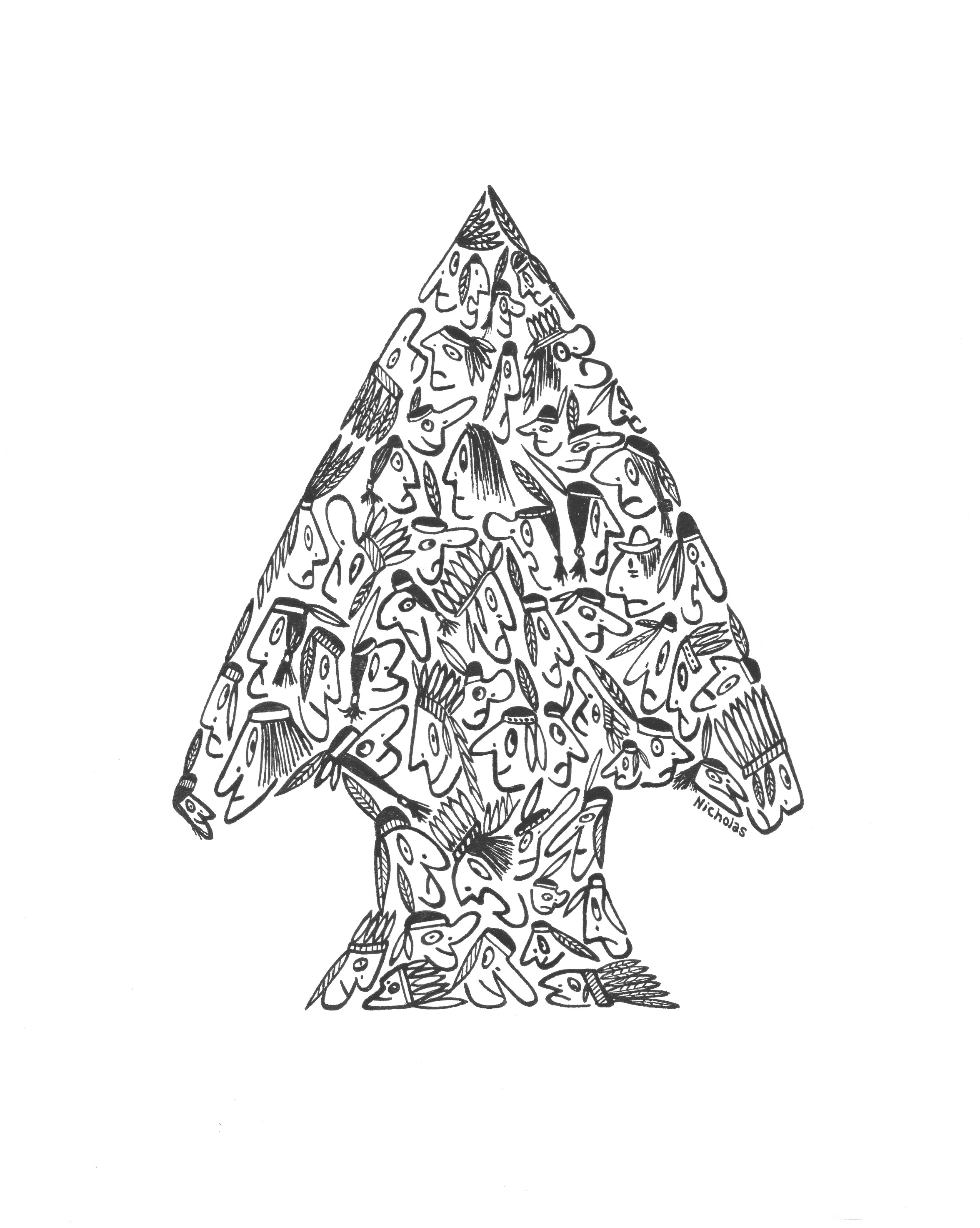 2352x2946 Native American Arrowhead