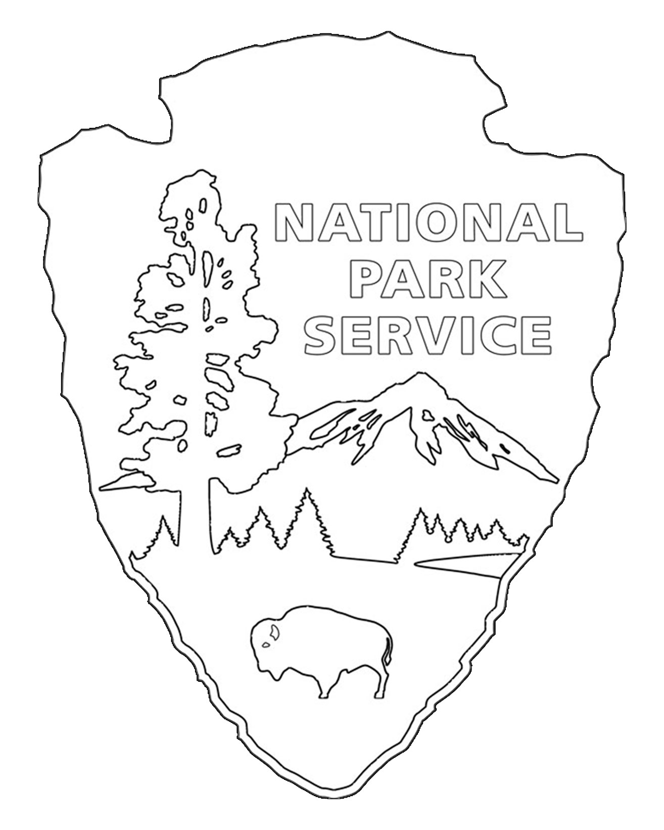 1314x1642 National Park Service Coloring Pages Tree Coloring Pages