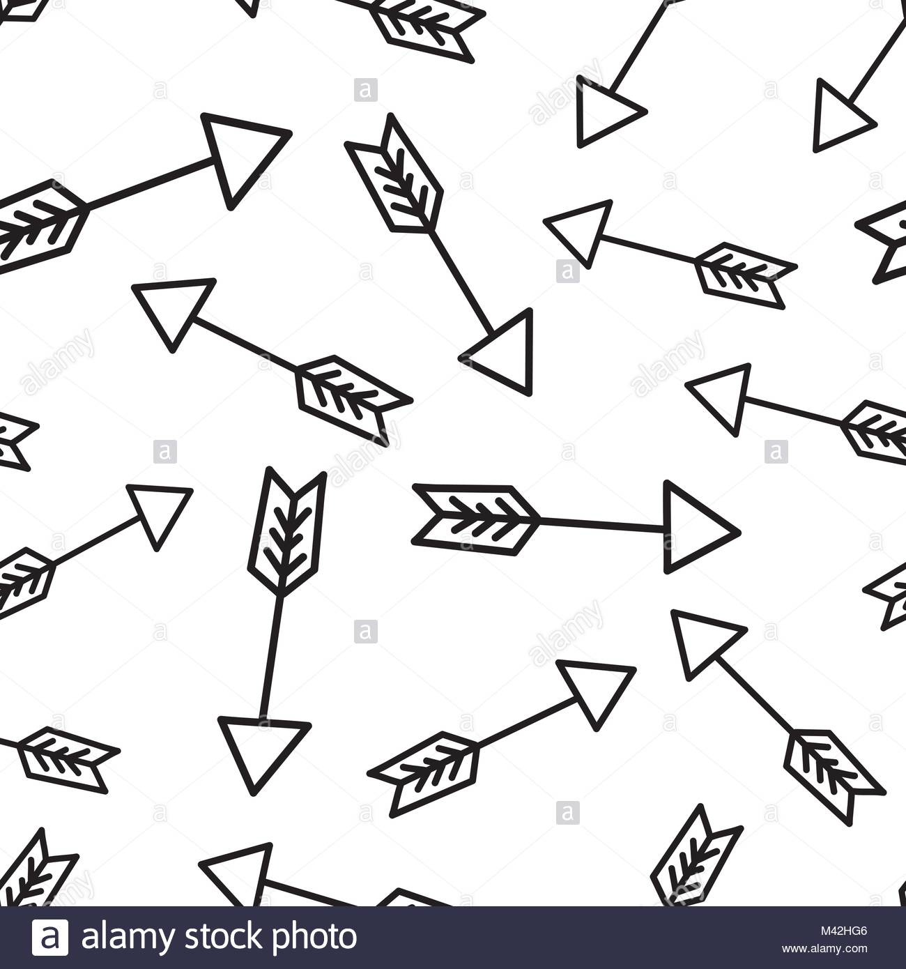 1300x1390 Hand Drawn Arrow Icon Seamless Pattern Background. Business Flat