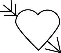 200x174 Stunning Heart With Arrow Artwork For Sale On Fine Art Prints