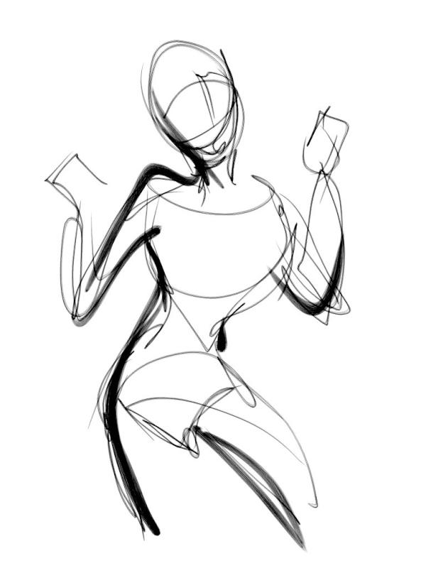 600x800 Zen Brush Gesture Drawing Jose Marzan Jr