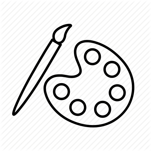 512x512 Art, Brush, Craft, Drawing, Paint, Painting, School Icon Icon