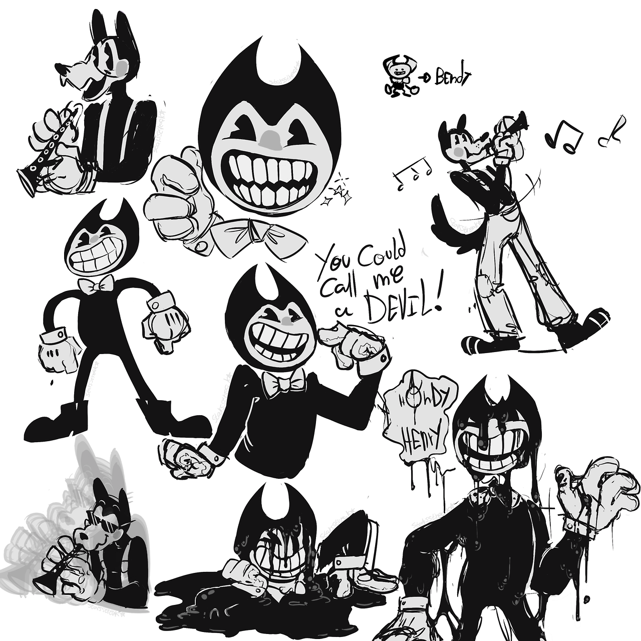 1280x1280 Bendy And The Ink Machine Tumblr Fandoms Video