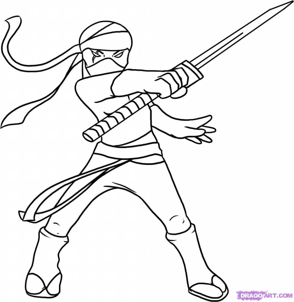 997x1024 Cartoon Ninja Drawing Cartoon Ninja Drawingsdult How To Draw