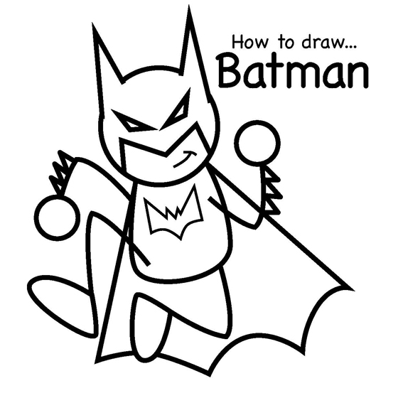 560x560 How To Draw Batman